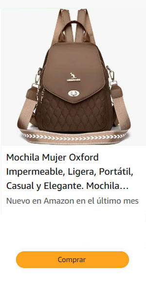 mochila mujer antirrobo